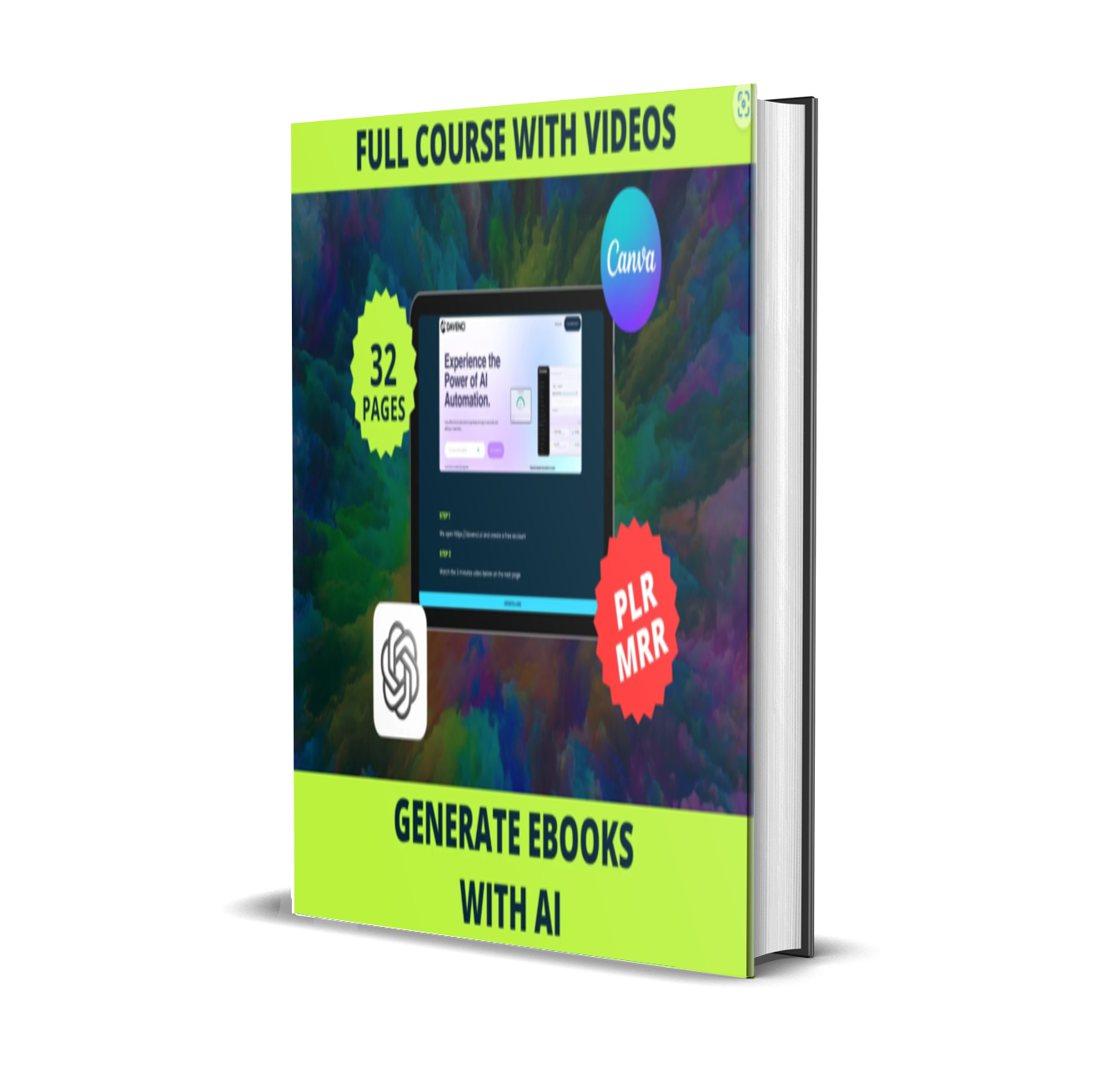 New Generate a complete eBook with AI, step-by-step Masterclass with videos