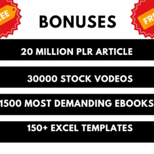 3 Million+ Ebooks + 3 Million PLR Articles Bonus with reseller rights | 3 M Ebooks bundle