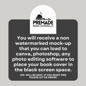 Mystery eBook Mockup, Thriller eBook Cover, Blank iPad mock, Bookstagram Advertising, Canva