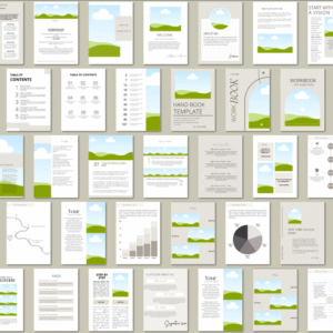 Canva eBook Template, Course WorkBook Template