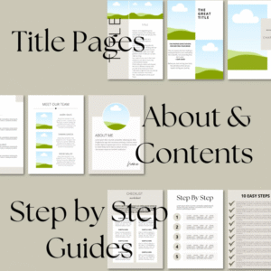 Canva eBook Template, Course WorkBook Template, How to Create e-Book,150 EBook Template Canva