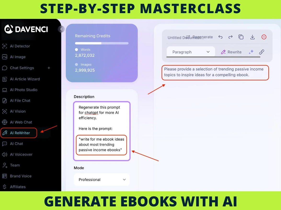 New Generate a complete eBook with AI, step-by-step Masterclass with videos - Image 8