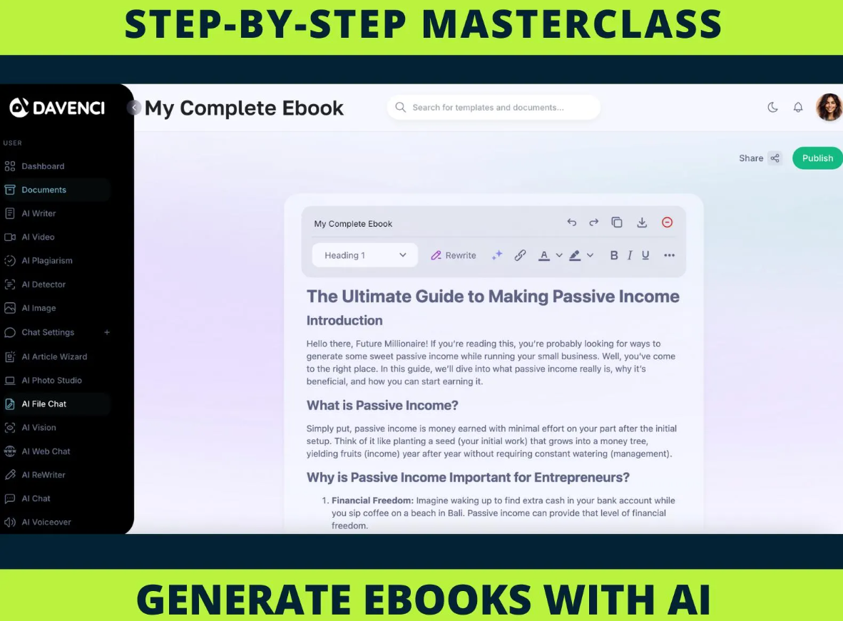 New Generate a complete eBook with AI, step-by-step Masterclass with videos - Image 7