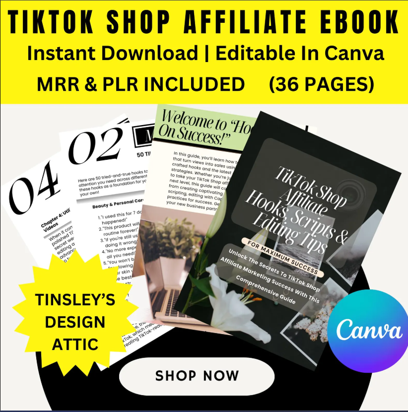 TikTok Shop Affiliate Hooks and Scripts | Monetize TikTok | MRR & PLR | 2025 - Image 5